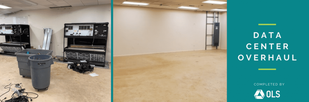 Before and after of data center